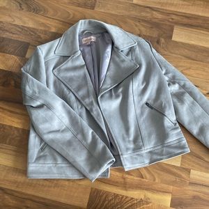 Grey suede jacket
